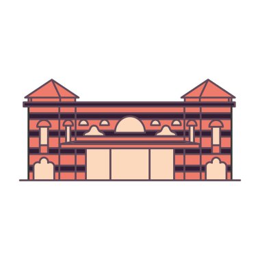 İzole edilmiş anıt inşa dünyası