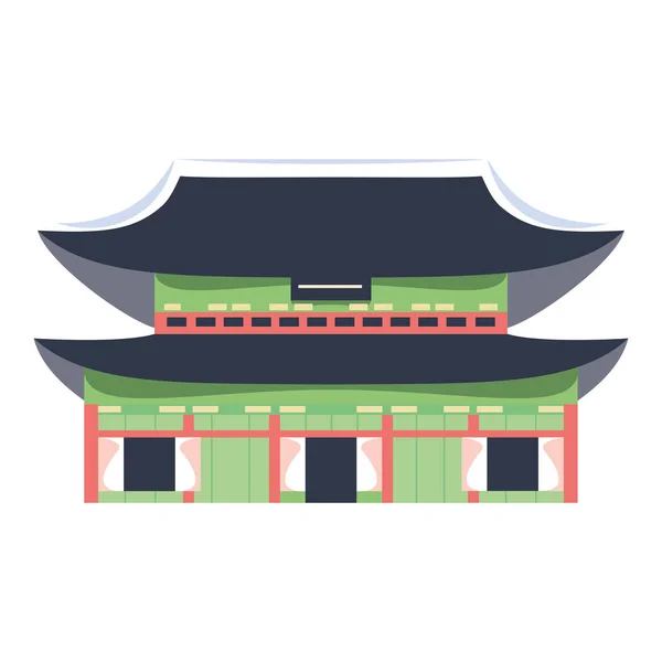 Isoliertes Budokan-Asien — Stockvektor