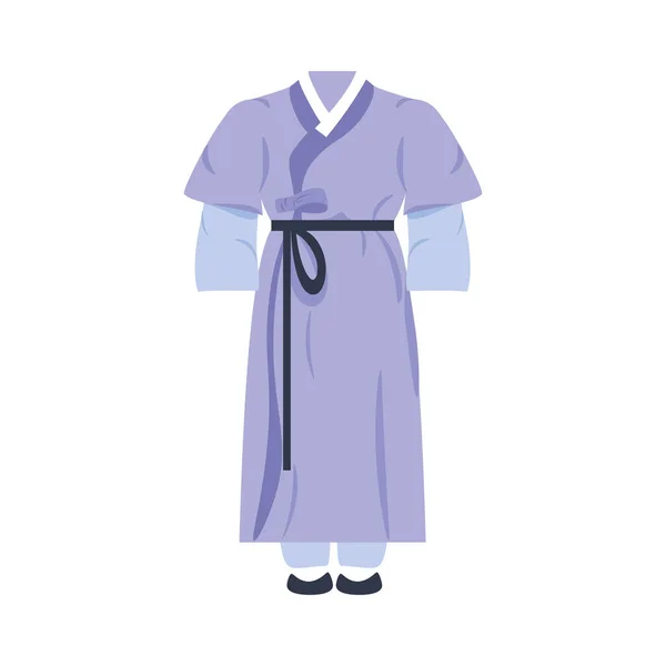 Isoliertes Kimono-Asien — Stockvektor