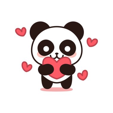 Aşık izole bir ayı, Kawaii.