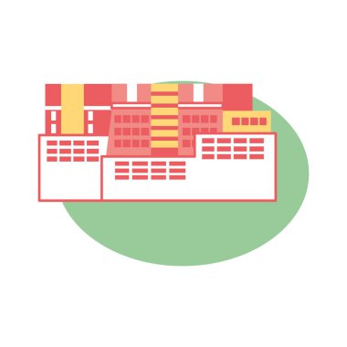 İzole edilmiş Asyalı şehir