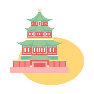 İzole edilmiş Asyalı saray