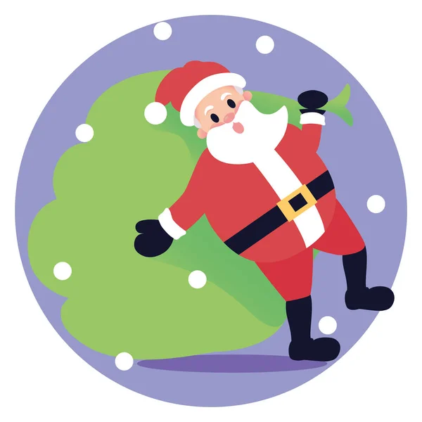 Izolované Santa Clauss dárky — Stockový vektor