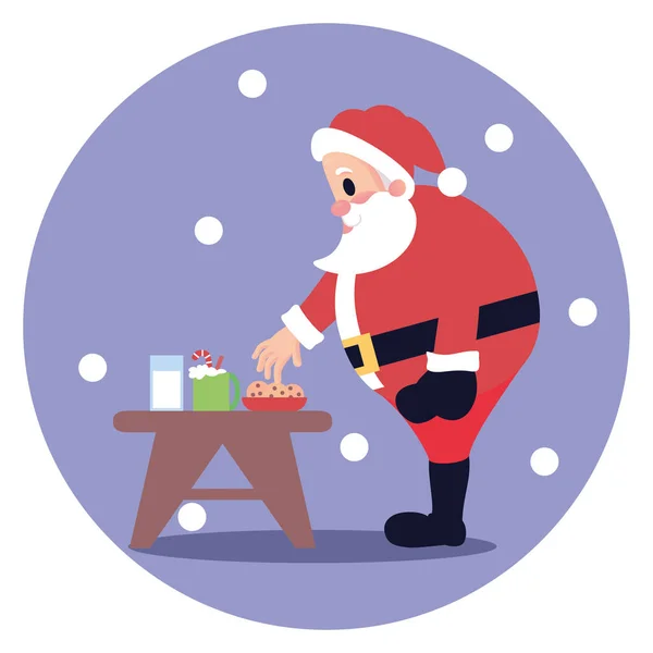 Izolovaný Santa Clauss making — Stockový vektor