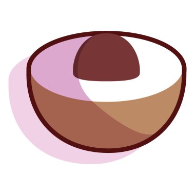 İzole edilmiş kavun meyvesi.