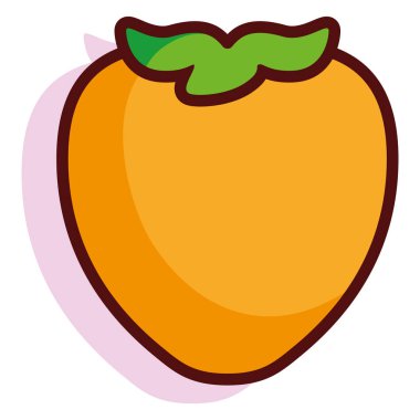 İzole edilmiş egzotik meyve.