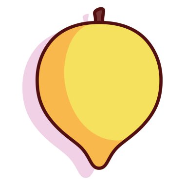 İzole edilmiş limon meyvesi