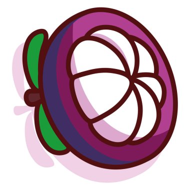 İzole edilmiş egzotik meyve.