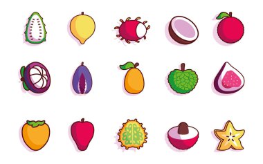 İzole edilmiş tam meyveler