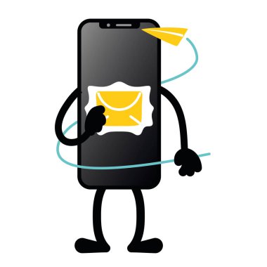 İzole edilmiş mesaj uygulaması akıllı telefon