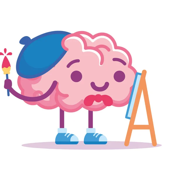 Izolált agy születésnapi emoji — Stock Vector