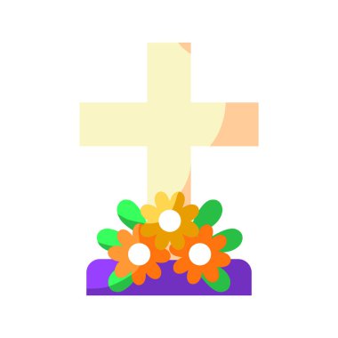 İzole edilmiş mezar taşı simgesi