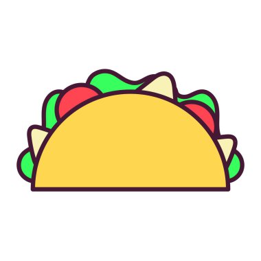 İzole edilmiş tako simgesi