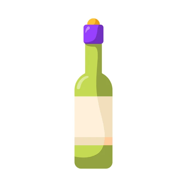 Isolierte Weinflasche — Stockvektor