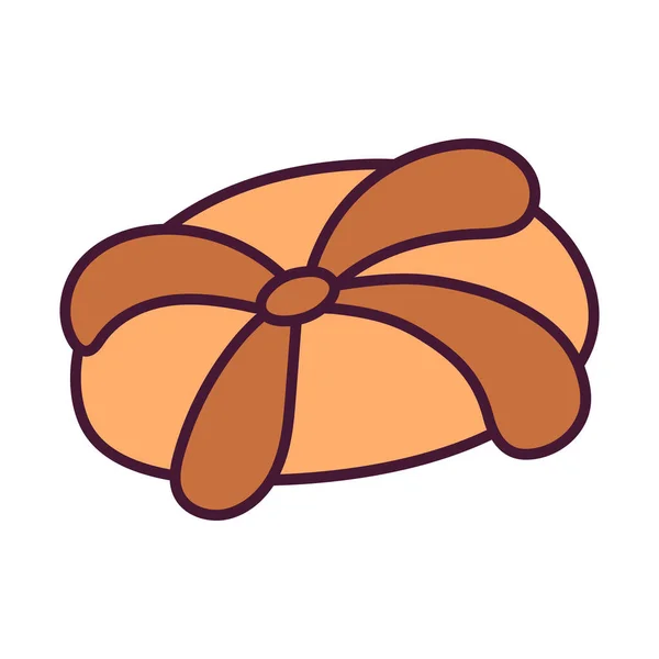 Ізольований хліб мертвих — стоковий вектор