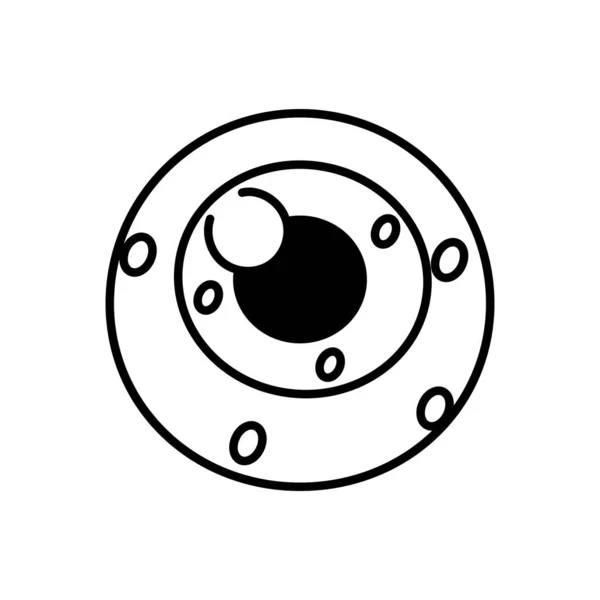 Isolerade ögon tecknad kawaii — Stock vektor