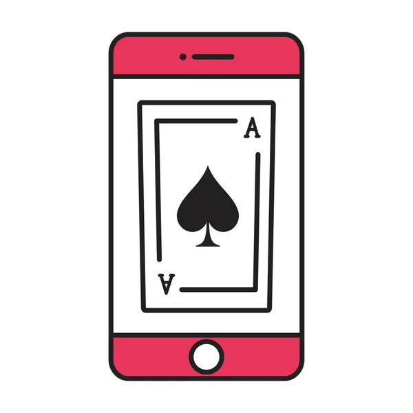 Isolé cartes casino — Image vectorielle