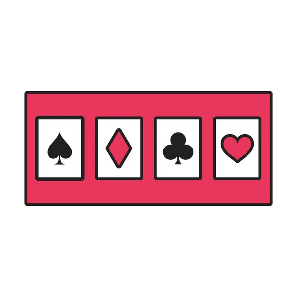 Casino de poker isolado — Vetor de Stock