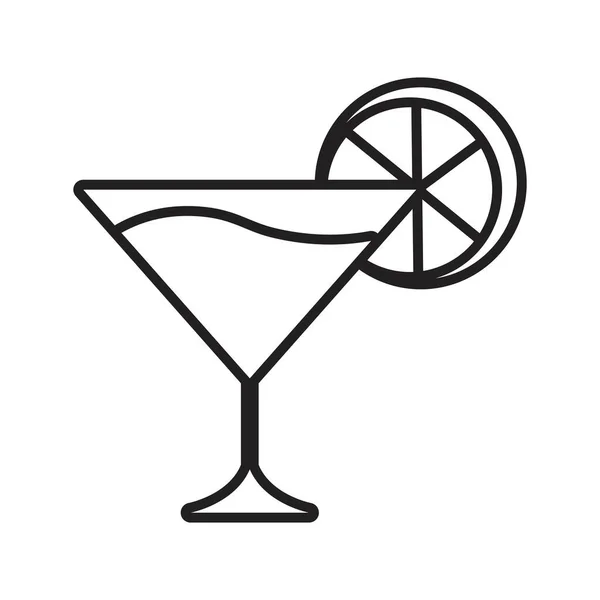 Izolowane kasyno z napojami martini — Wektor stockowy