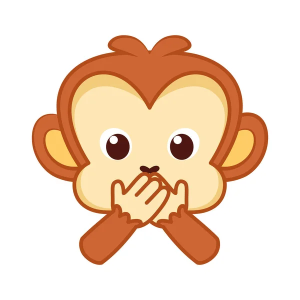 Emoji de risa aislada — Vector de stock