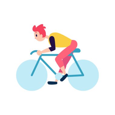 İzole edilmiş bisiklet egzersizi yogası.