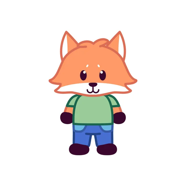 孤立的狐狸动物 — 图库矢量图片