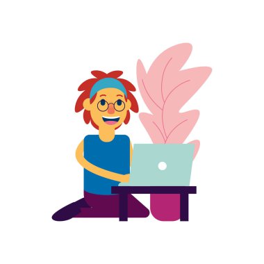 Tecrit edilmiş genç işçi.