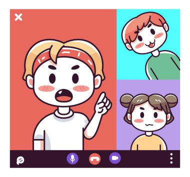 İzole çocuklar video çağrısı