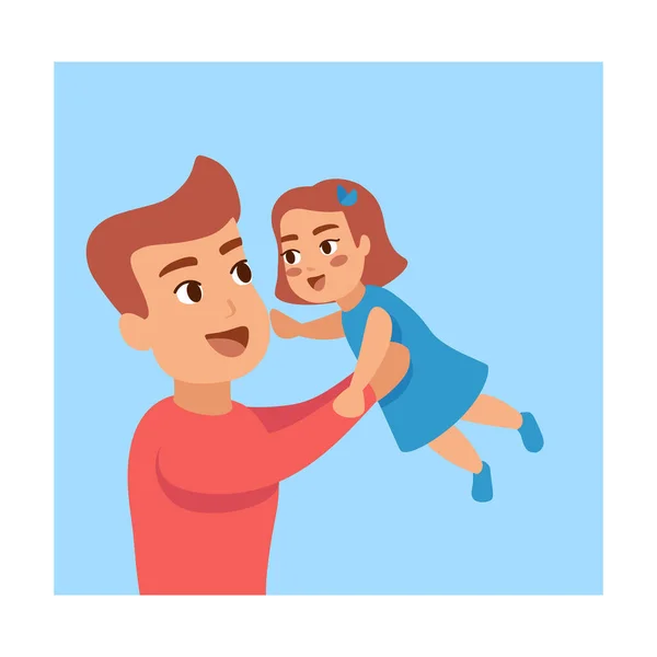 Isolated father day — Stock Vector