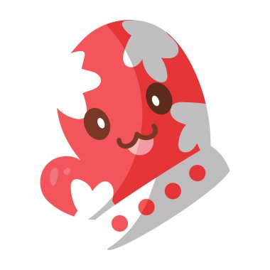 İzole edilmiş Noel Eldiveni Kawaii