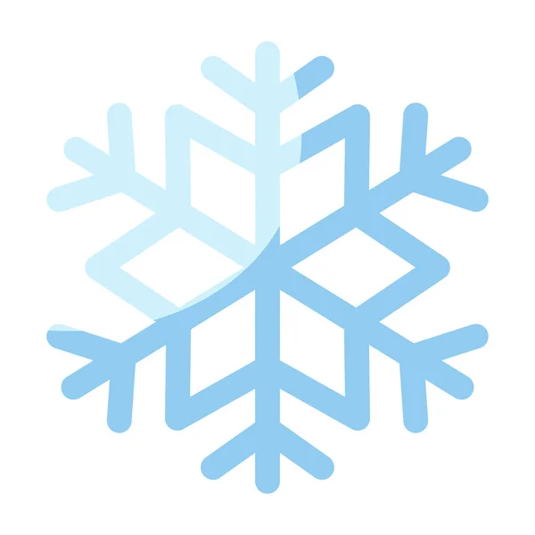 Vereinzelte Schneeflockensymbol — Stockvektor