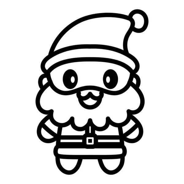 Santa Claus kreskówki kawaii — Wektor stockowy