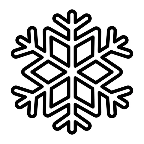 Vereinzelte Schneeflockensymbol — Stockvektor