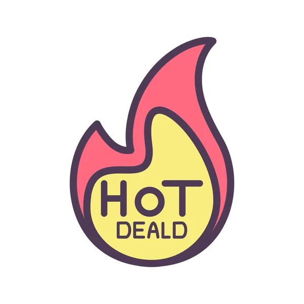 Símbolo de venda quente isolado —  Vetores de Stock