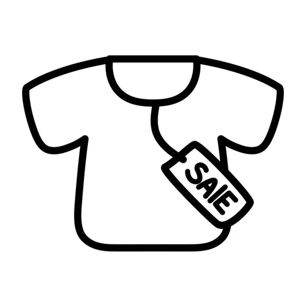 Isolerad t-shirt i rabatt — Stock vektor
