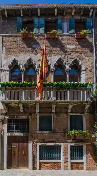 Historisches Traditionelles Haus Venedig Italien Einem Schönen Sonnigen Tag — Stockfoto