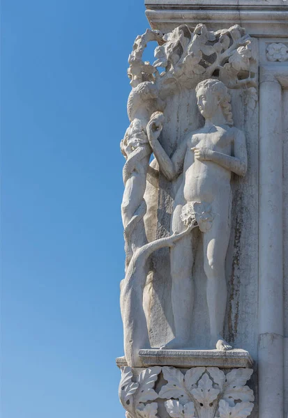 Dettaglio Facciata Palazzo Ducale Venezia — Foto Stock