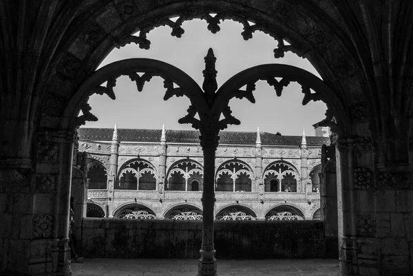 Monasterio Jerónimos Mosteiro Dos Jerónimos Estilo Manuelino Lisboa Portugal —  Fotos de Stock
