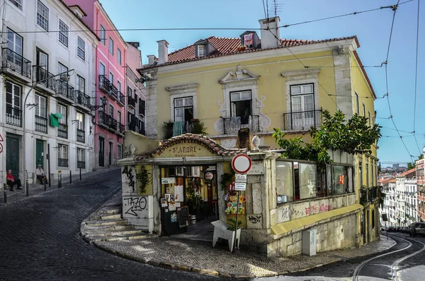 Lisbon Portugal August 2018 Old Charming Andre Restaurant Beer House — Stock Photo, Image