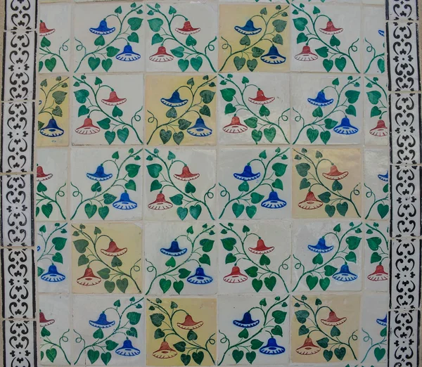 Antiguos Azulejos Típicos Portugal Llamados Azulejos Hechos Con Azulejos Cerámica — Foto de Stock