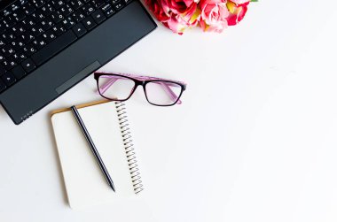 Çalışma alanı flowers.and hediye ile üzerinde Üstten Görünüm