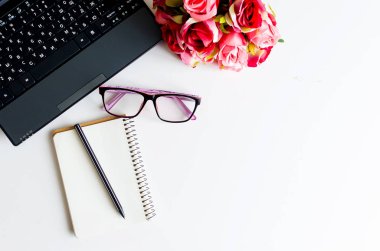 Çalışma alanı flowers.and hediye ile üzerinde Üstten Görünüm