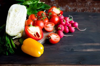 Sebze salatası için kümesi