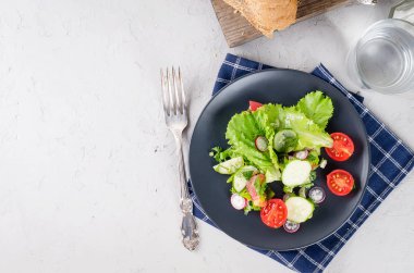 sebzeli ve sebzeli salata