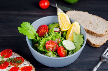 sebzeli ve sebzeli salata