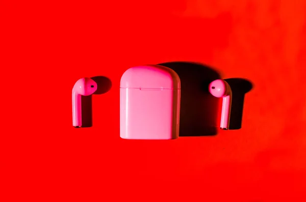 Airpods drahtlose Kopfhörer — Stockfoto