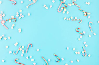 Noel geçmişi. karamel baston ve marshmallow ile