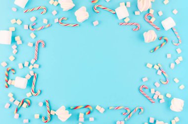 Noel geçmişi. karamel baston ve marshmallow ile