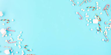 Noel geçmişi. karamel baston ve marshmallow ile