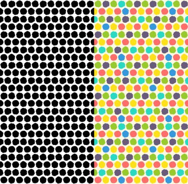 Geometrik seamless modeli. Yinelenen soyut vektör arka plan tek renk ve renk stili ile.